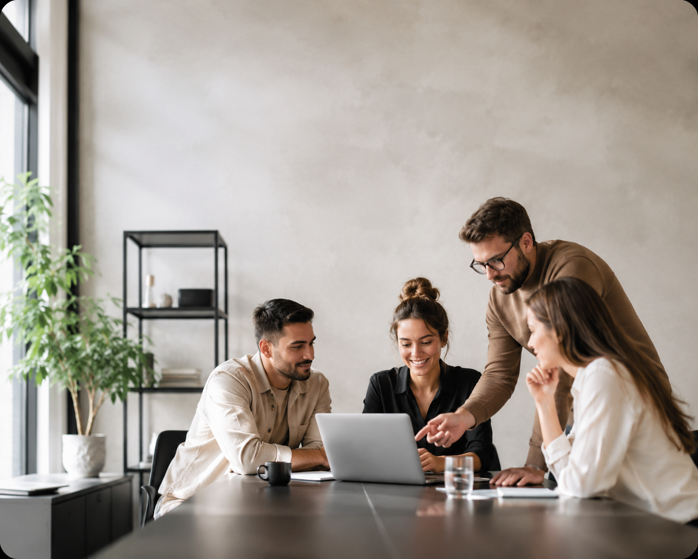Digital marketing team working