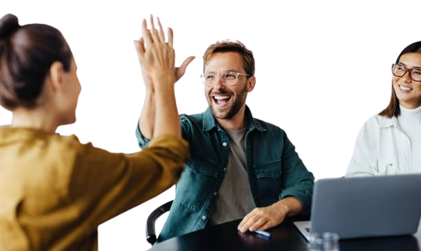 Digital marketing team working